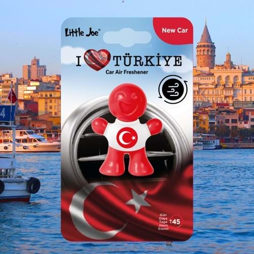 Little Joe Türkiye'yi Seviyorum Yeni Araç Kokusu (New Car)-45 Gün-Oto Kokusu Kalıcı Klima Parfüm