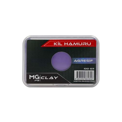MG PS Agresif Yüzey Temizleyici Kil Hamuru 100 gr (Mor) - Clay Bar Temizleme Kili