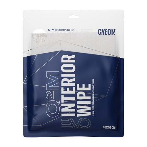 GYEON Q²M InteriorWipe EVO İç Yüzey Detaylı Temizlik Bezi 2'li Paket - 40x40 cm