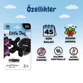 Little Joe Little Dog Araç Kokusu - 45 Gün - Oto Kokusu Kalıcı Klima Parfüm - Siyah İnci