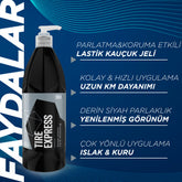 GYEON Q²M Tire Express Lastik Parlatıcı ve Koruyucu - Su Bazlı Jel Oto Lastik Cilası - 1000 ml