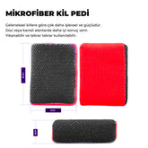 MG PS Kil Pedi Mikrofiber 12x9 cm - Kırmızı