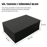 MG PS Kil Pedi Süngerli Takoz 10x6 cm - Siyah