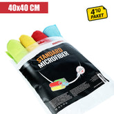 Standard Microfiber cloth 4 lü Paket 40 x 40 cm