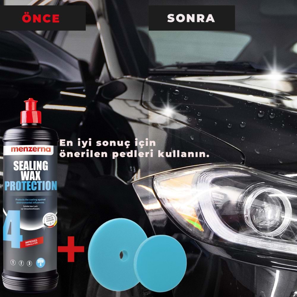 MENZERNA YENİ Sealing Wax Protection Boya Koruma Cila - 1 Lt | Derin Parlaklık & Maksimum Koruma