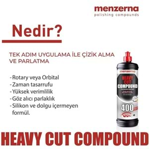 MENZERNA YENİ 400 Ağır Çizik Giderici Kalın Pasta - 250 ml