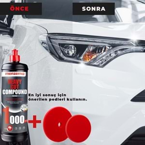 MENZERNA YENİ 1000 Kalın Pasta - 1 Kg | Ağır Çizik Zımpara İzi Giderici & Hızlı Kesim