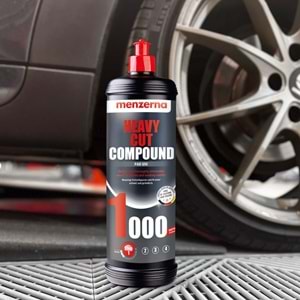 MENZERNA YENİ 1000 Kalın Pasta - 1 Kg | Ağır Çizik Zımpara İzi Giderici & Hızlı Kesim