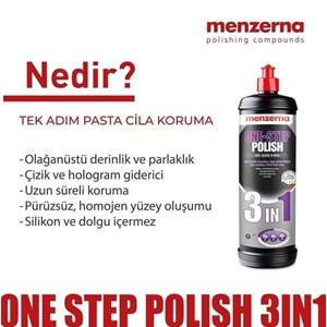 MENZERNA One-Step Polish 3in1 Tek Adım Pasta Cila Koruma - 1 lt