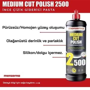 MENZERNA 2500 İnce Çizik Giderici Pasta - 5 lt