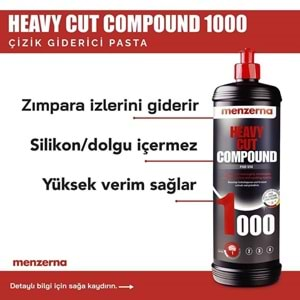 MENZERNA 1000 Çizik Giderici Kalın Pasta - 250 ml