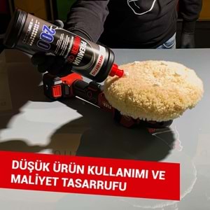 MENZERNA Power Cut 200 Jelkot Boya Kompozit Çizik Giderici Kalın Pasta 1 Lt | Fiberglas Marin Tekne