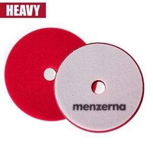 MENZERNA Rotary ve Orbital Uyumlu Kalın Pasta Süngeri 130/150mm - Kırmızı | Çizik Giderici Ped