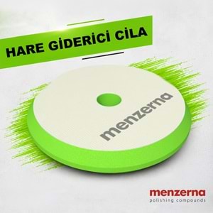 MENZERNA Hare Giderici Cila Süngeri 155/180mm - Yeşil | Rotary Orbital Uyumlu Hologram Giderici Ped