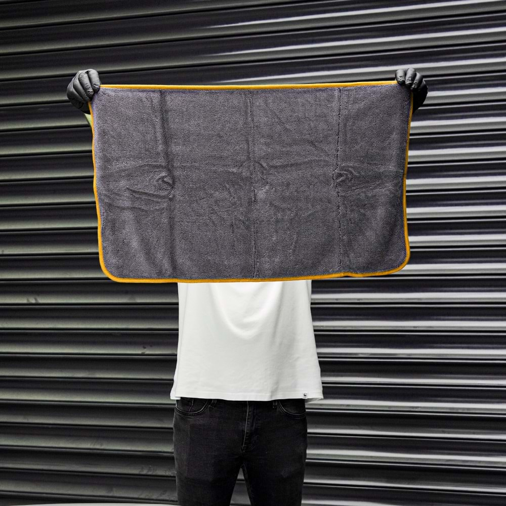 KLIN Drying Zero HD Mikrofiber Kurulama Havlusu 800 GSM (Gri) - 80x50 cm