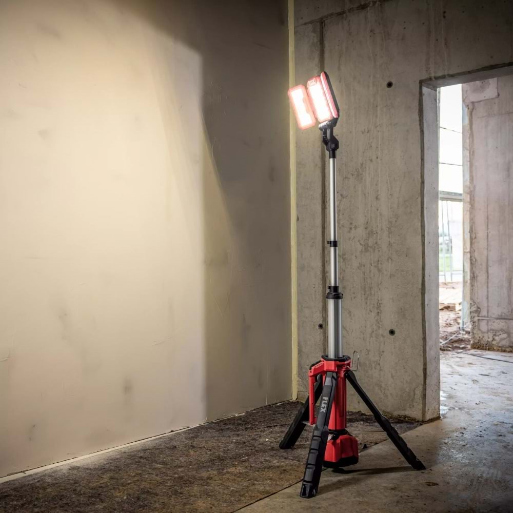 FLEX TL 4000 18.0/230 Akülü/Elektrikli LED Kule Tipi Aydınlatma Lambası - Katlanır Taşınabilir