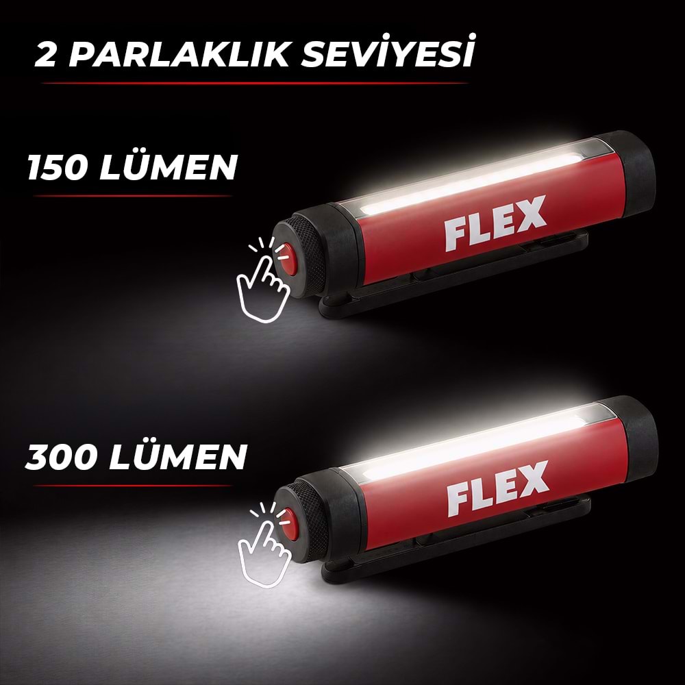 FLEX MWL 150 4V Şarjlı Kafa Feneri | Çok Amaçlı LED Işık | PXE80 Uyumlu Detailing Kontrol Lambası
