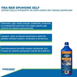 FRA-BER Spumone Self Yağ Çözücü Güçlü Ön Yıkama Köpüğü - 1000 ml