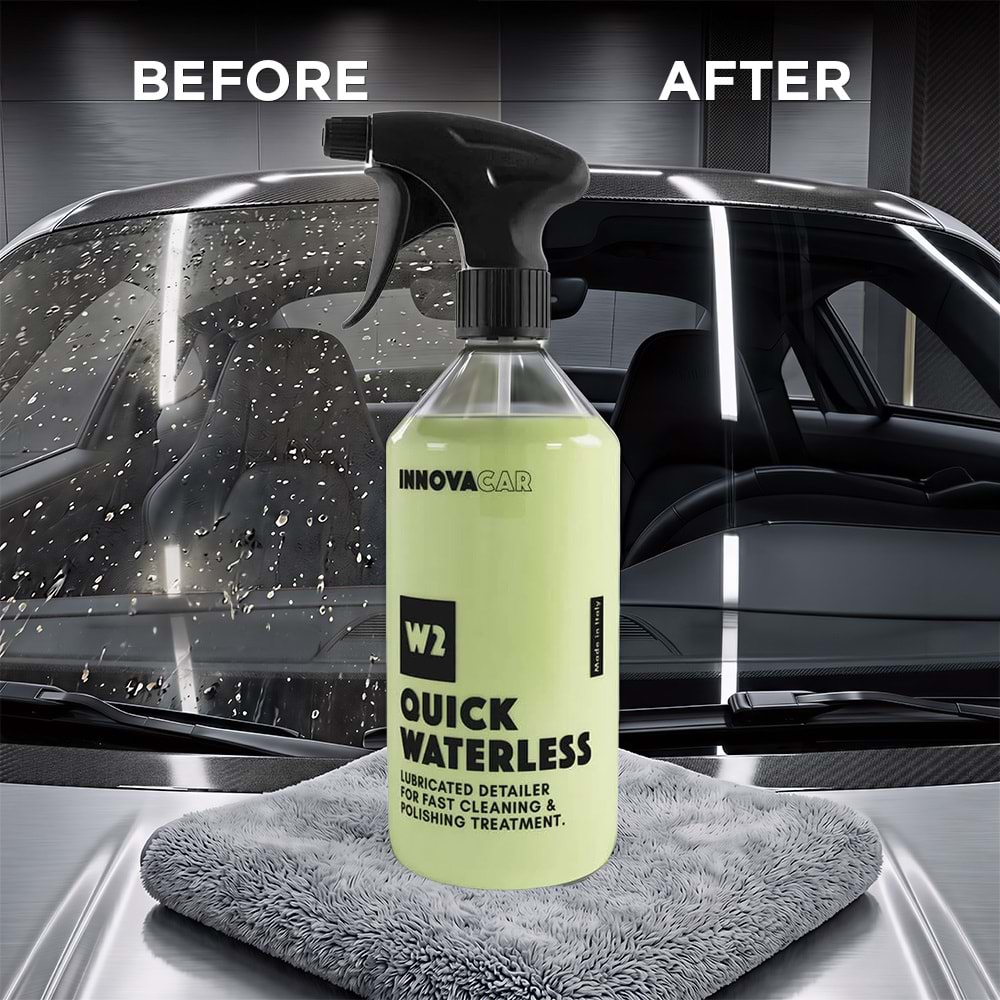 INNOVACAR W2 Quick Waterless Seramik Katkılı Susuz Temizleyici ve Cila 500 ml | Oto Boya Motor