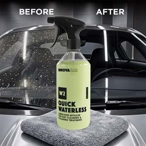 INNOVACAR W2 Quick Waterless Seramik Katkılı Susuz Temizleyici ve Cila 500 ml | Oto Boya Motor