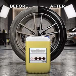 Fra-Ber Luminex Islak Görünüm Jel Lastik Parlatıcı ve Koruyucu 25 Kg | Konsantre Su Bazlı