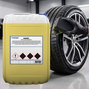 Fra-Ber Luminex Islak Görünüm Jel Lastik Parlatıcı ve Koruyucu 25 Kg | Konsantre Su Bazlı