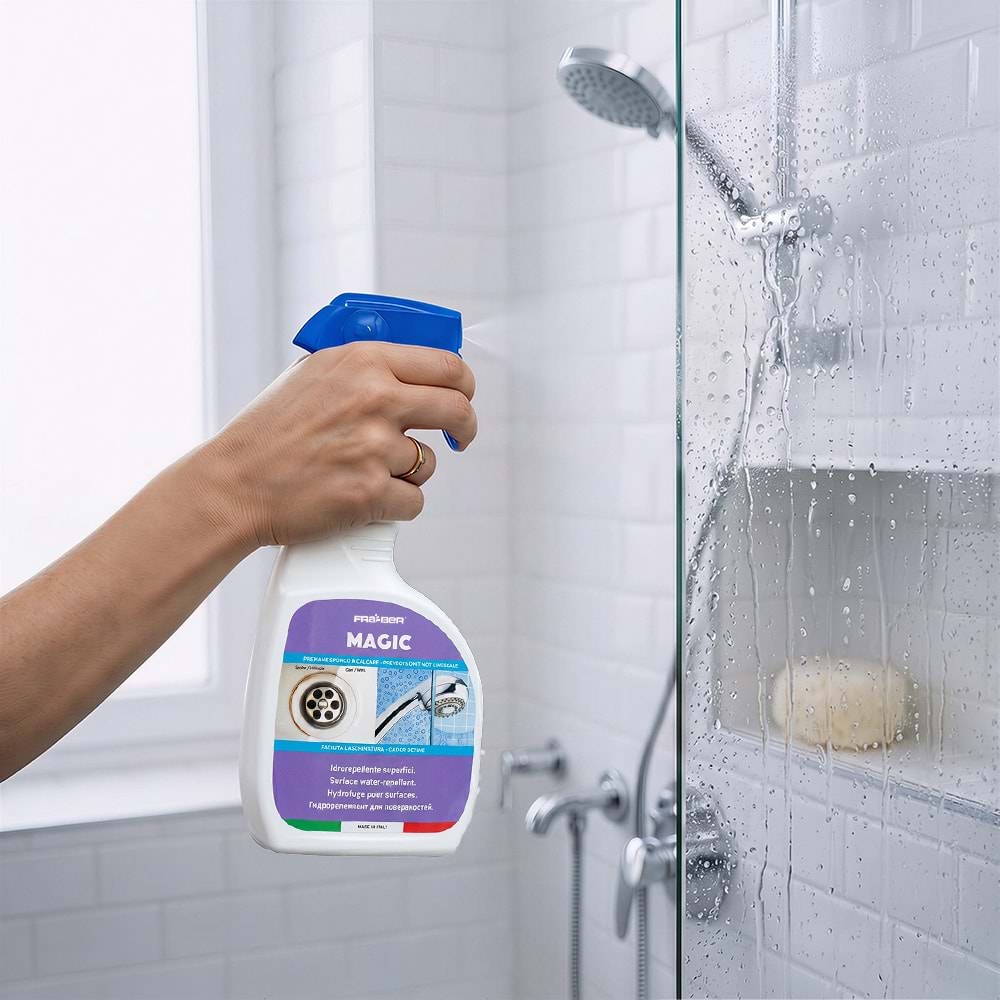 Fra-Ber Magic Su İtici Kireç Önleyici Sprey 750 ml | Duşakabin, Banyo, Ayna ve Araç Camı