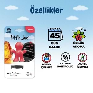 Little Joe Amber Araç Kokusu (Amber) -45 Gün -Oto Kokusu Kalıcı Klima Parfüm