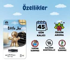 Little Joe Kaşmir Araç Kokusu (Cashmere) -45 Gün -Oto Kokusu Kalıcı Klima Parfüm