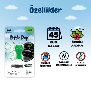 Little Joe Little Pup Taze Nane Araç Kokusu (Minty Fresh) -45 Gün -Oto Kokusu Kalıcı Klima Parfüm