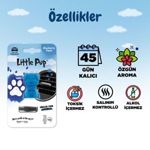 Little Joe Little Pup Yaban Mersini Araç Kokusu (Blueberry) -45 Gün-Oto Kokusu Kalıcı Klima Parfüm