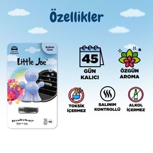 Little Joe Sakız Araç Kokusu (Bubble Gum) -45 Gün -Oto Kokusu Kalıcı Klima Parfüm