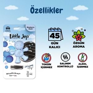 Little Joe Little Joya Yaban Mersini Araç Kokusu (Blueberry)-45 Gün-Oto Kokusu Kalıcı Klima Parfüm
