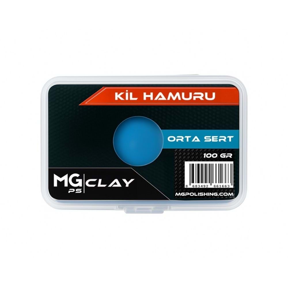 MG PS Orta Sert Yüzey Temizleyici Kil Hamuru 100 gr (Mavi) - Clay Bar Temizleme Kili