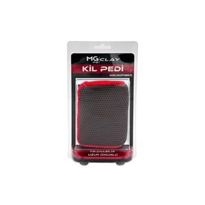 MG PS Mikrofiber El Kil Pedi 12x9 cm (Kırmızı) - Süngerli Clay Pad Sponge Block
