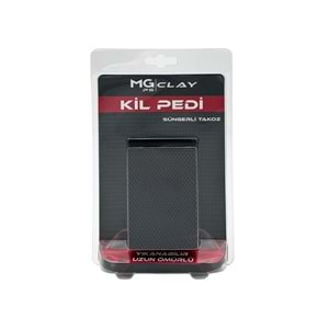 MG PS Süngerli Kil Bloğu 10x6 cm (Siyah) - Clay Pad Sponge Block