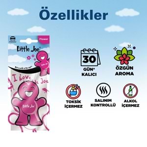 Little Joe Çiçek Araç Asma Koku (Flower) -30 Gün -İpli Oto Kokusu -Ayna Parfümü