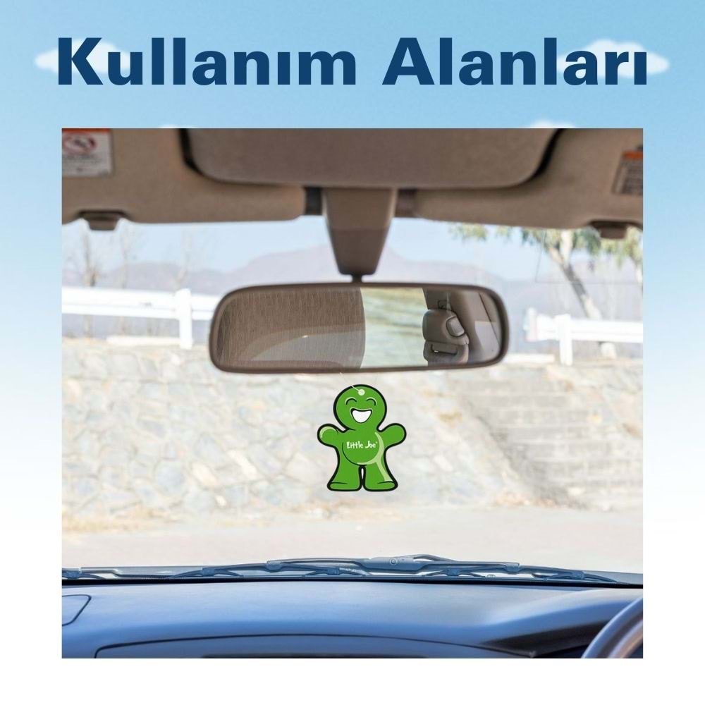 Little Joe Yeşil Çay Araç Asma Koku (Green Tea) -30 Gün -İpli Oto Kokusu -Ayna Parfümü