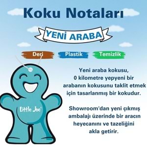 Little Joe Yeni Araç Asma Koku (New Car) -30 Gün -İpli Oto Kokusu -Ayna Parfümü