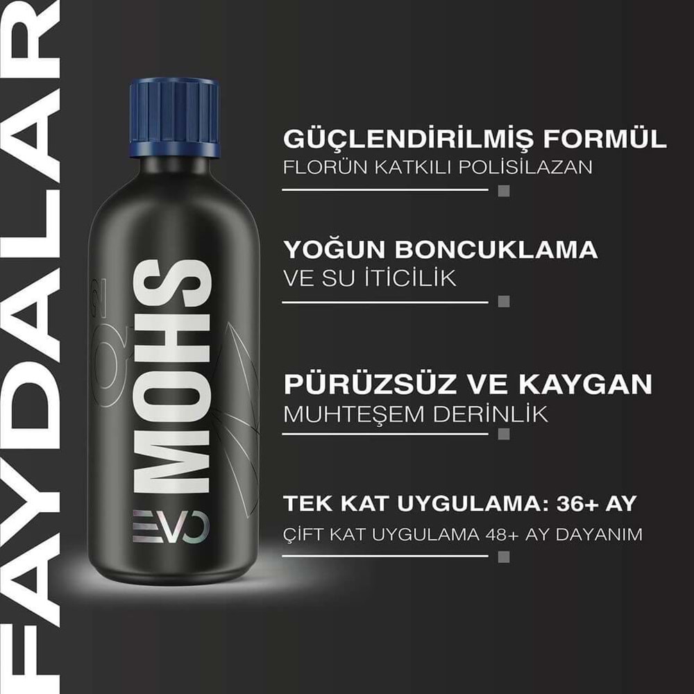 GYEON Q² Mohs EVO Light Box Seramik Kaplama - 30 ml - 9H Oto Boya Koruma-Su İtici