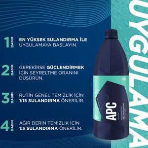 GYEON Q²M APC Çok Amaçlı Genel Yüzey Temizleyici - 4000 ml -Konsantre Leke Çıkarıcı Yağ Çözücü