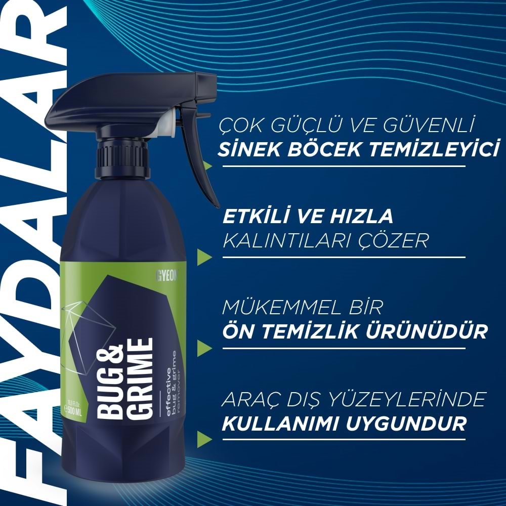 GYEON Q²M Bug&Grime Araç Sinek Böcek Leke Temizleyici - 500 ml