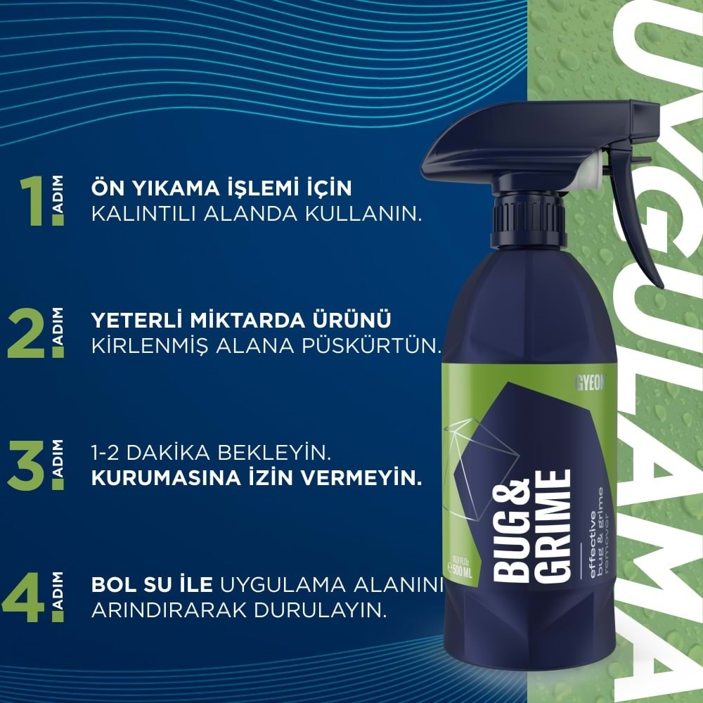 GYEON Q²M Bug&Grime Araç Sinek Böcek Leke Temizleyici - 500 ml