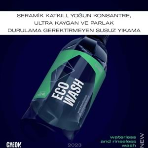 GYEON Q²M ECO Wash Seramik Katkılı Susuz Yıkama Yüzey Temizleyici ve Parlatıcı Cila - 1000 ml