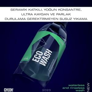 GYEON Q²M ECO Wash Seramik Katkılı Susuz Yıkama Yüzey Temizleyici ve Parlatıcı Cila - 500 ml