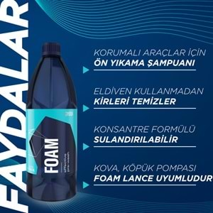 GYEON Q²M Foam Araç Ön Yıkama Şampuanı Konsantre - 4000 ml - Yoğun Köpüklü Prewash Snow Foam