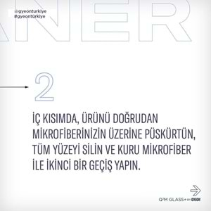 GYEON Q²M Glass+ Plus Araç Cam Yağmur Kaydırıcı Su İtici ve Temizleyici - 1000 ml -Hidrofobik Parlak