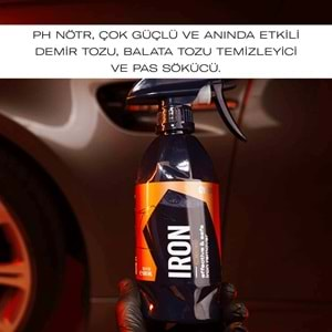 GYEON Q²M Iron REDEFINED Demir Tozu, Balata Tozu Temizleyici Ve Pas Sökücü PH Nötr - 1000 ml