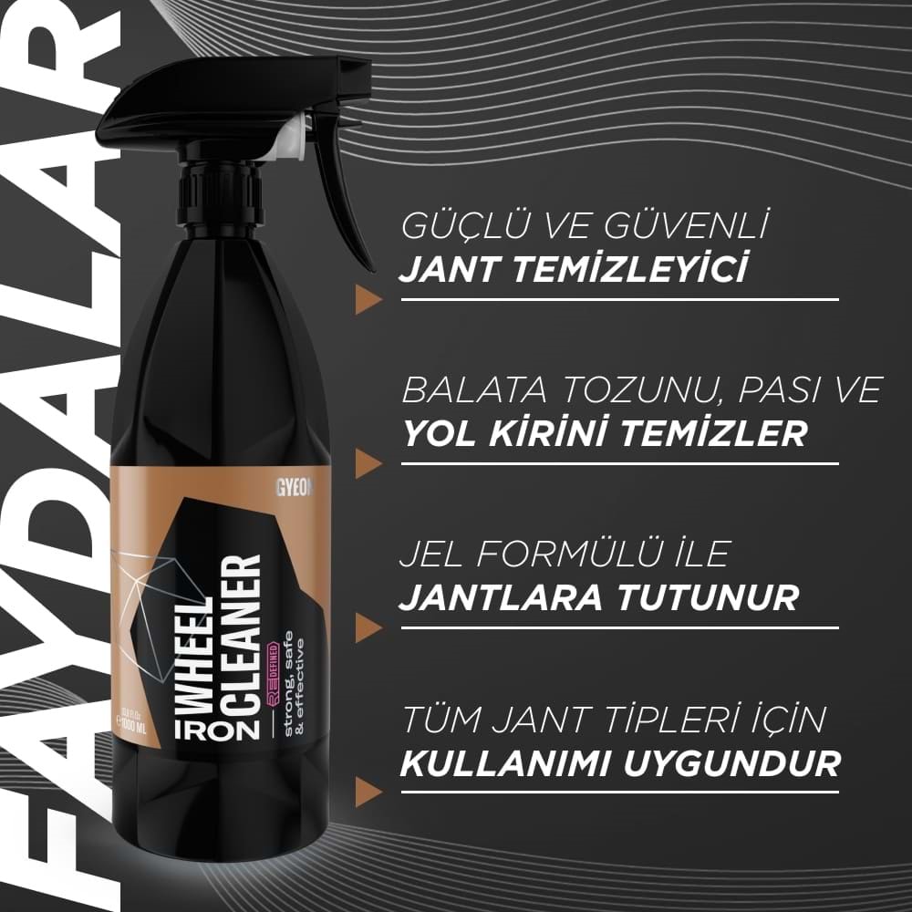 GYEON Q²M Iron Wheel Cleaner REDEFINED Jant Temizleyici Demir Tozu Balata Tozu Çözücü - 500 ml