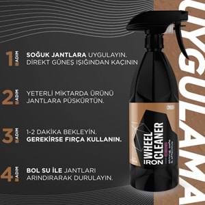GYEON Q²M Iron Wheel Cleaner REDEFINED Jant Temizleyici Demir Tozu Balata Tozu Çözücü - 500 ml